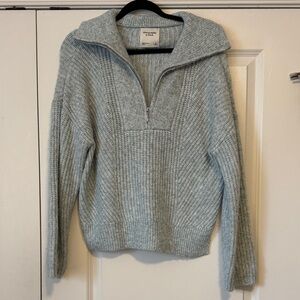Abercrombie & Fitch Light Blue Cowl Neck Sweater
